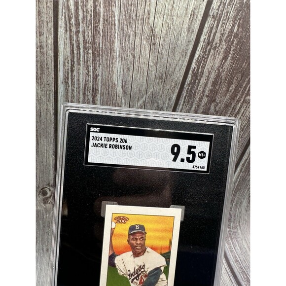 2024 Topps 206 Jackie Robinson SGC 9.5 Mint+ Tobacco Card Brooklyn Dodgers - Picture 2 of 9